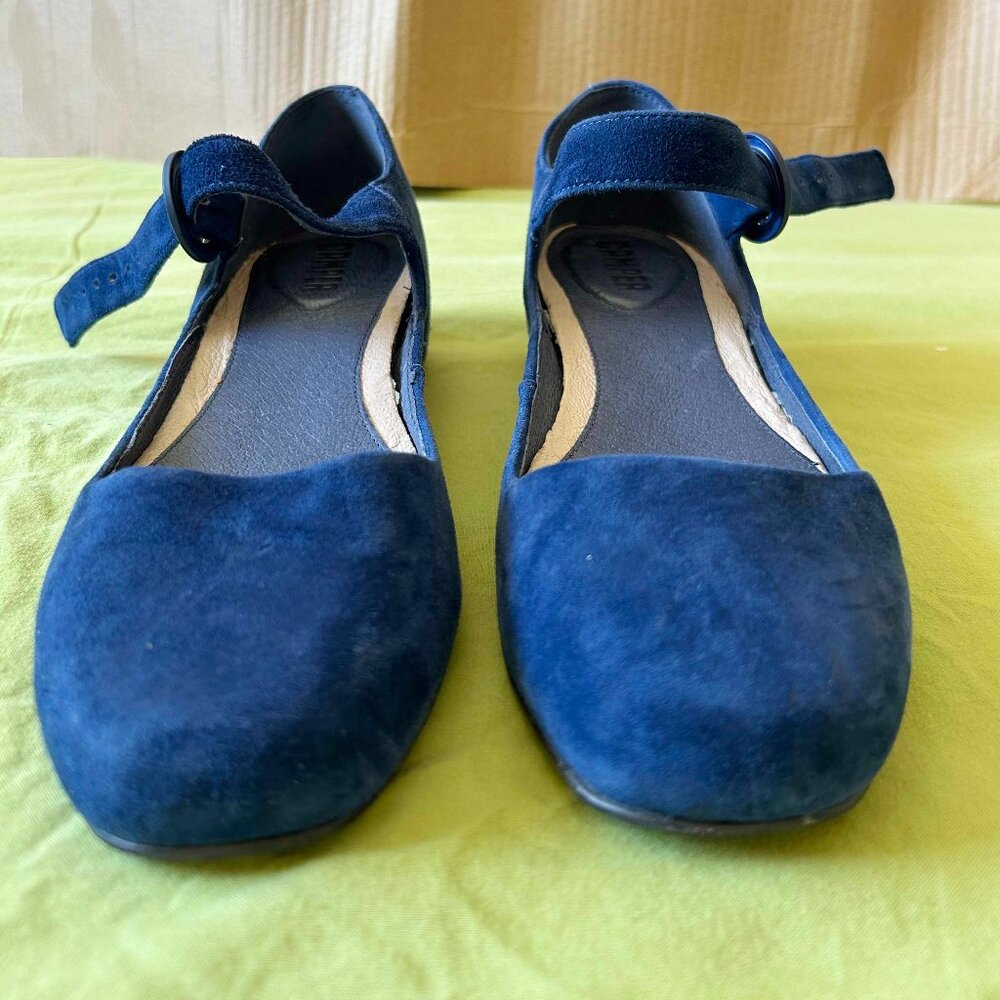 Suede Camper Ballerina Shoes
